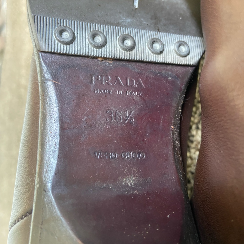 Prada Vintage Kitten Heel Boots 36.5 - Picture 6 of 11